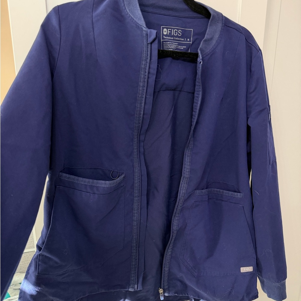 Figs Technical Collection Jacket in Deep Blue